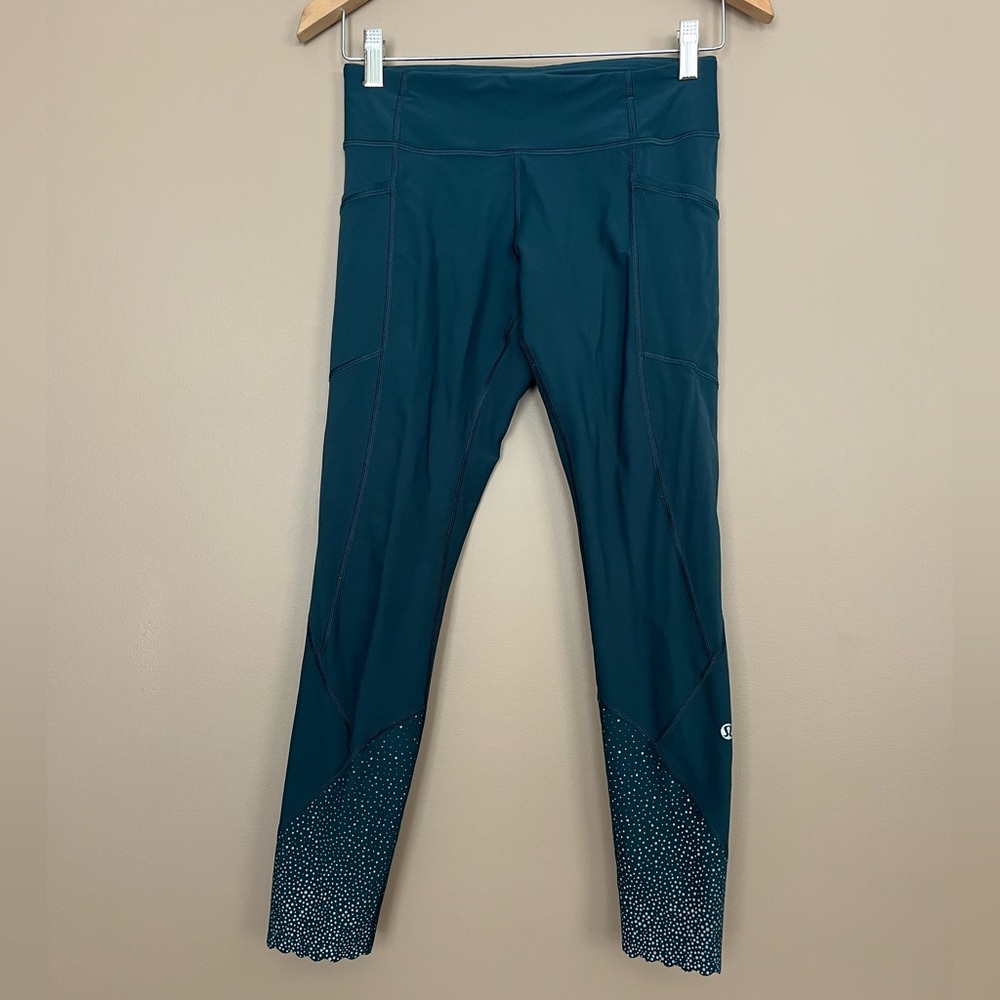 {Lululemon} Tight Stuff Tight II 25" Leggings in Nocturnal Teal - Womens 6